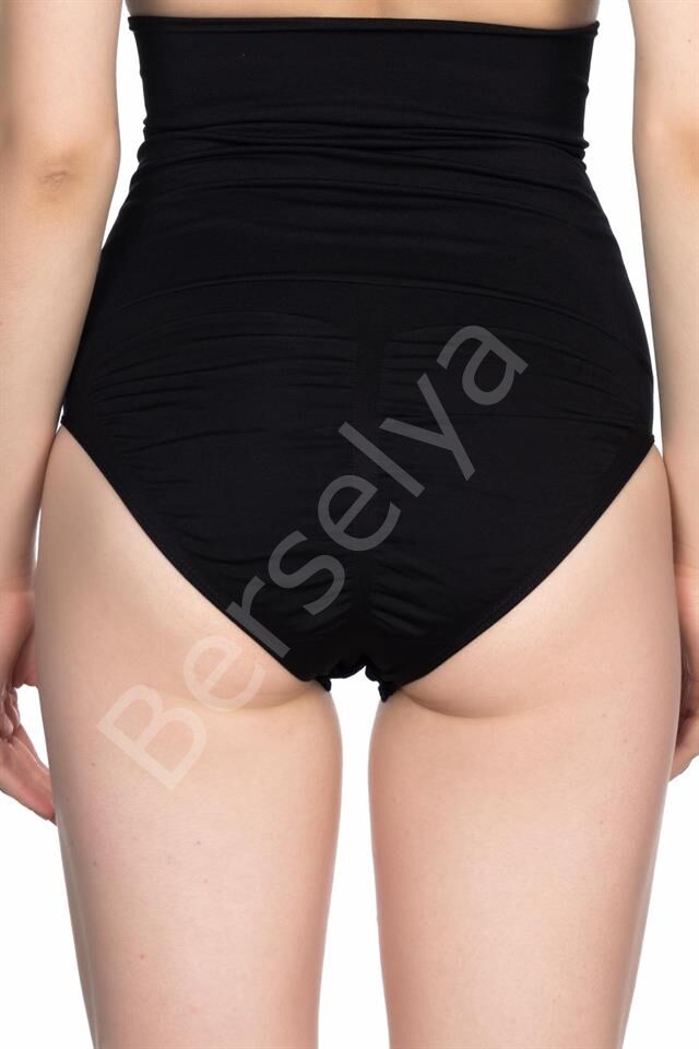 Siyah 2019 Double Yüksek Bel Çıtçıtlı  Slip Korse