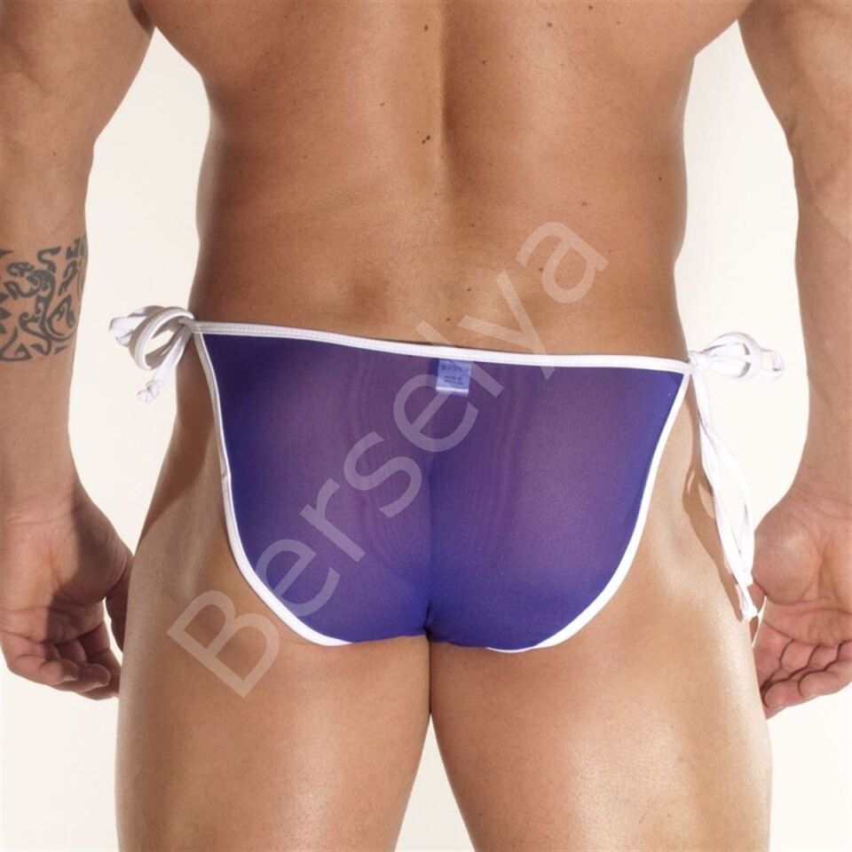 Transparan Yandan Bağlı Erkek  Slip