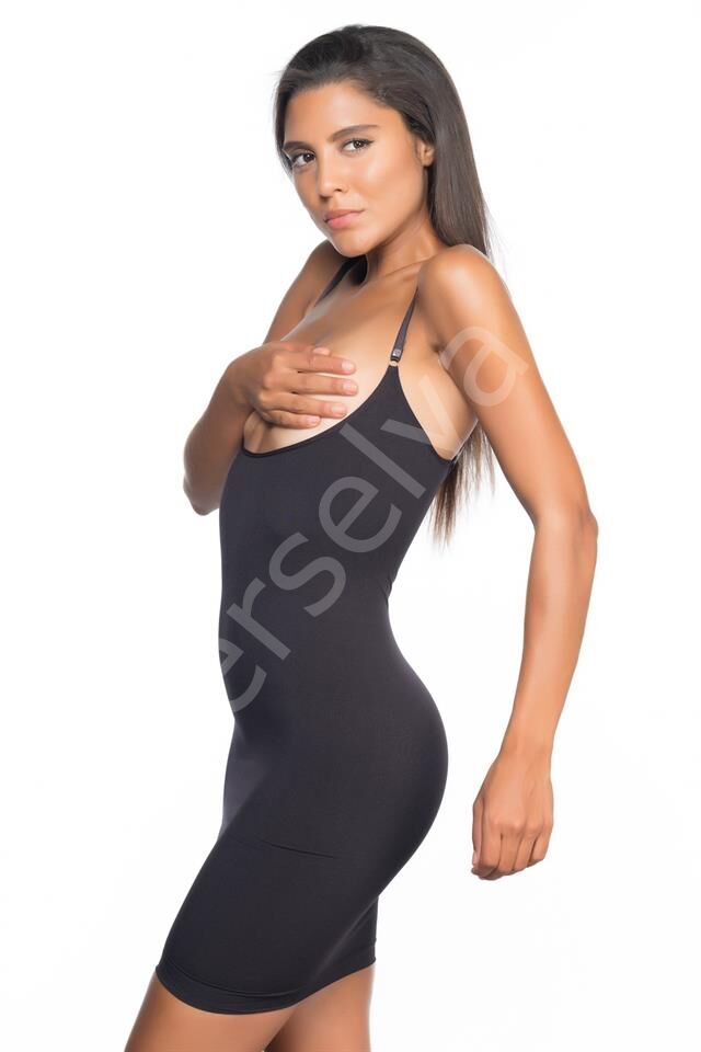 Siyah Emay 5060 Göğsü Açık Elbise Korse