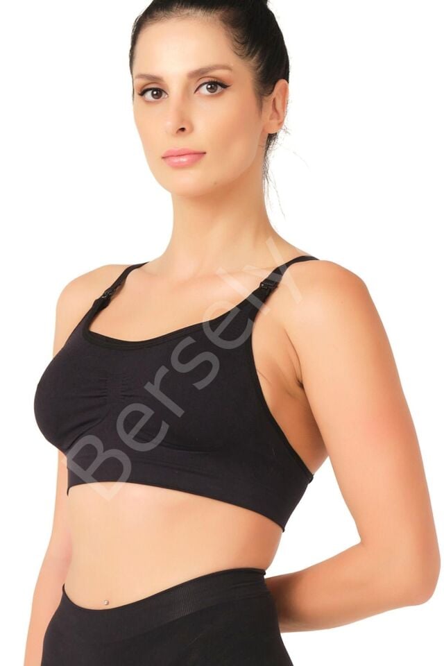 Siyah Mı Emay 5320 Agraflı Emzirme Sütyen