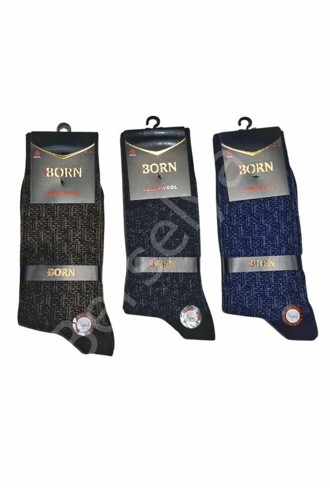 Born Erkek Yün Çorap (lamswool) 3 Adet