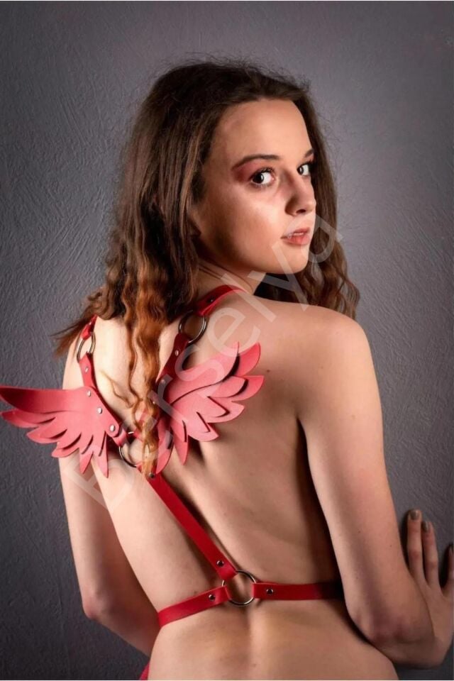 Kırmızı Seksi Harnes Takım Gd-2019