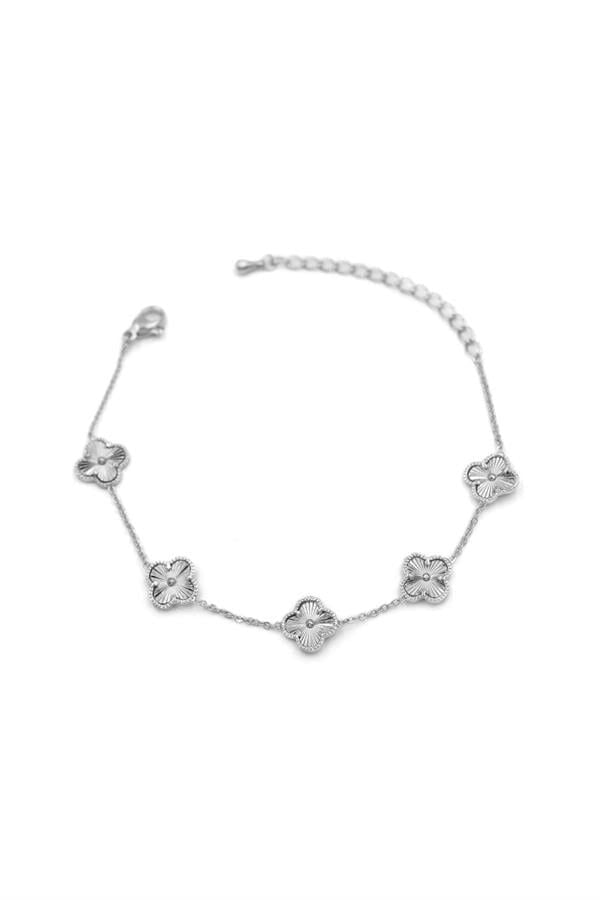 VC Yonca Bileklik - Küçük Boy - Gümüş