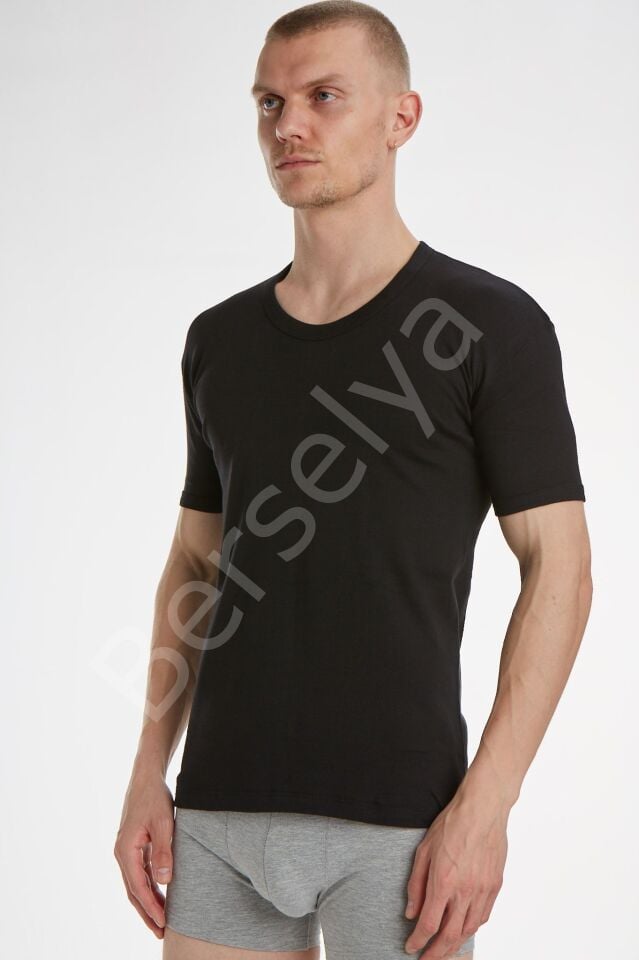 X Man 306 Erkek Açık Yaka Yarım Kol Penye Atlet