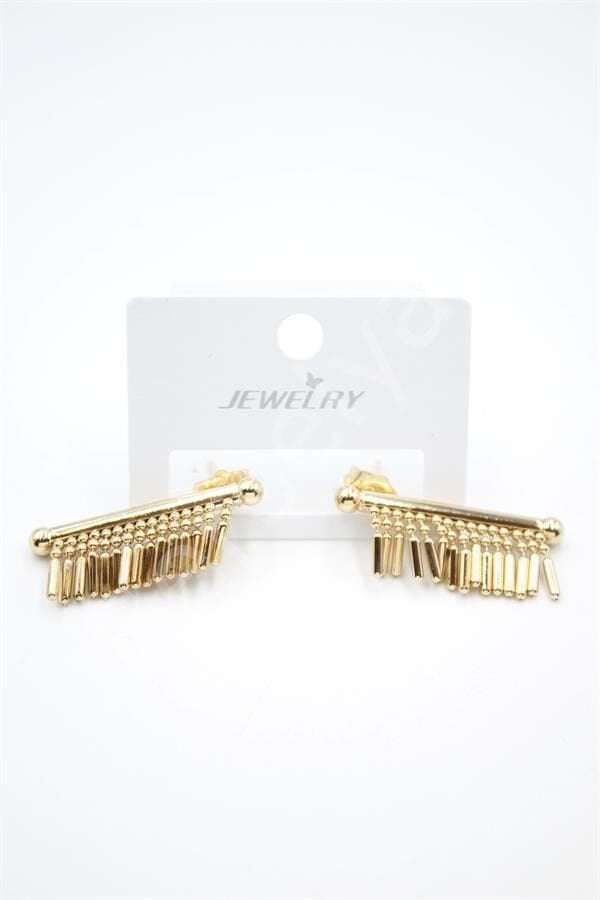 Çubuk Sallantılı Küpe - Altın