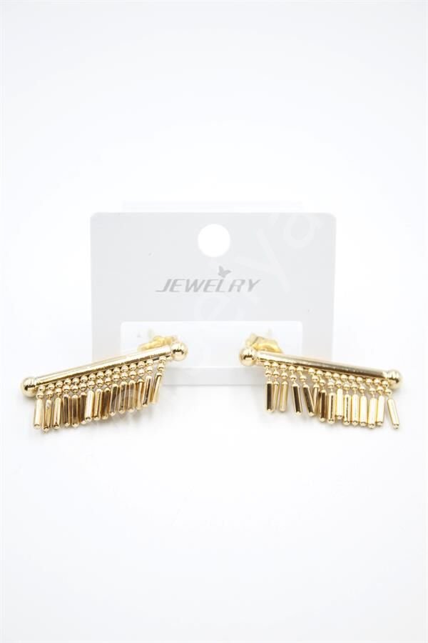 Çubuk Sallantılı Küpe - Altın