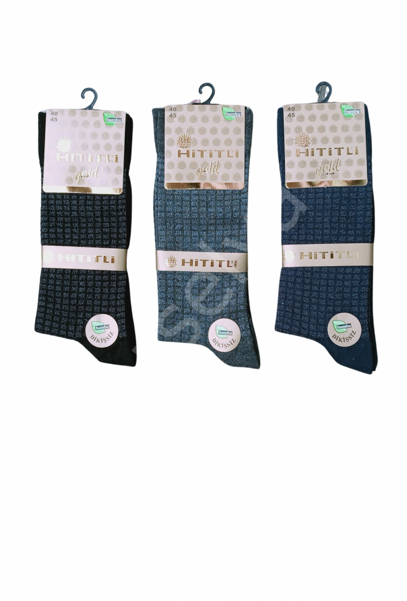 Hititli Gold Dikişsiz Bambu Erkek Çorap Asorti Renkler 1 Adet