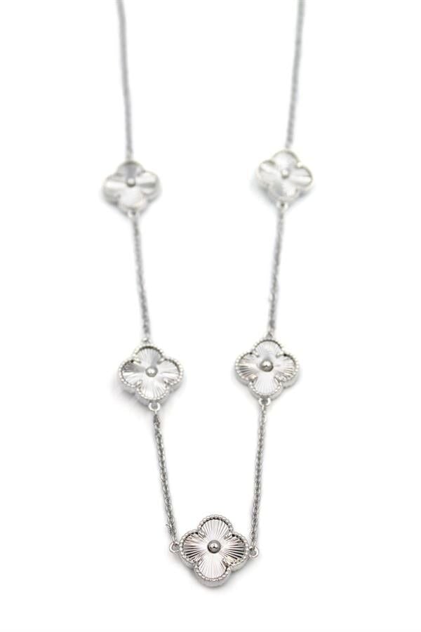 Vc Yonca Kolye - Gümüş