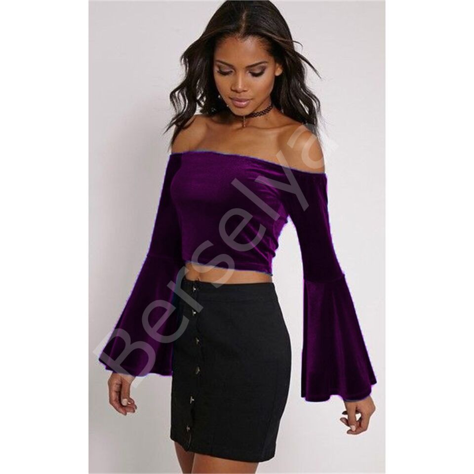 Terry Pau Tp101334 Kadife İspanyol Kol Bluz