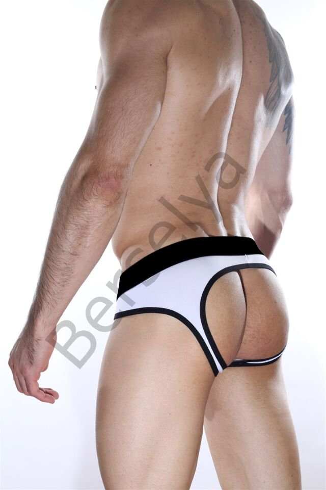 Beyaz Jockstrap