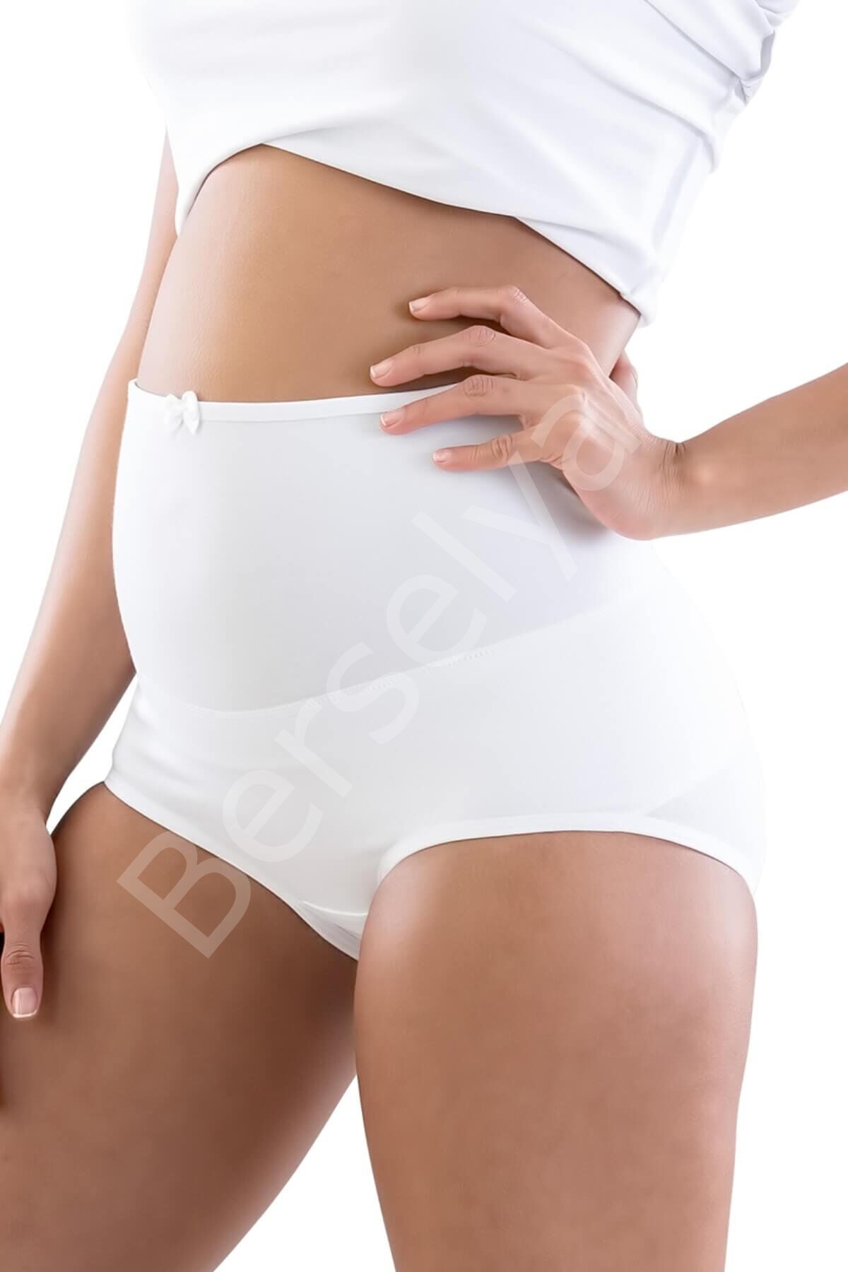 Beyaz Mı Emay 2810 Cotton Hamile Külot Korse