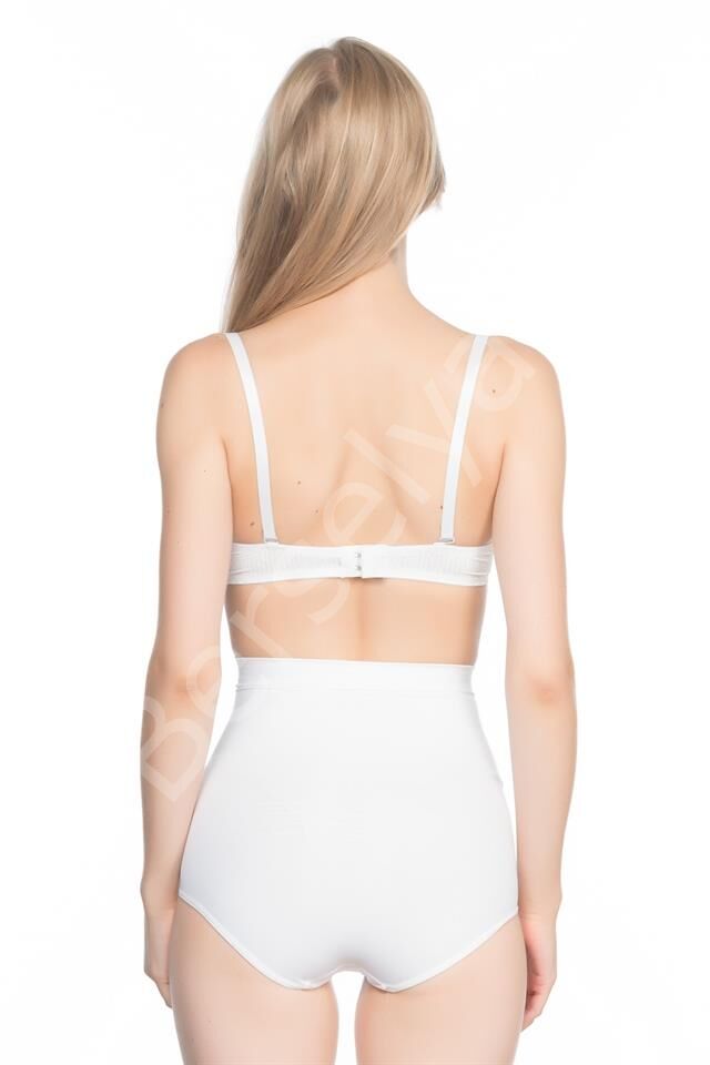 Beyaz Emay 7024 İnce Yüksek Bel Slip Korse
