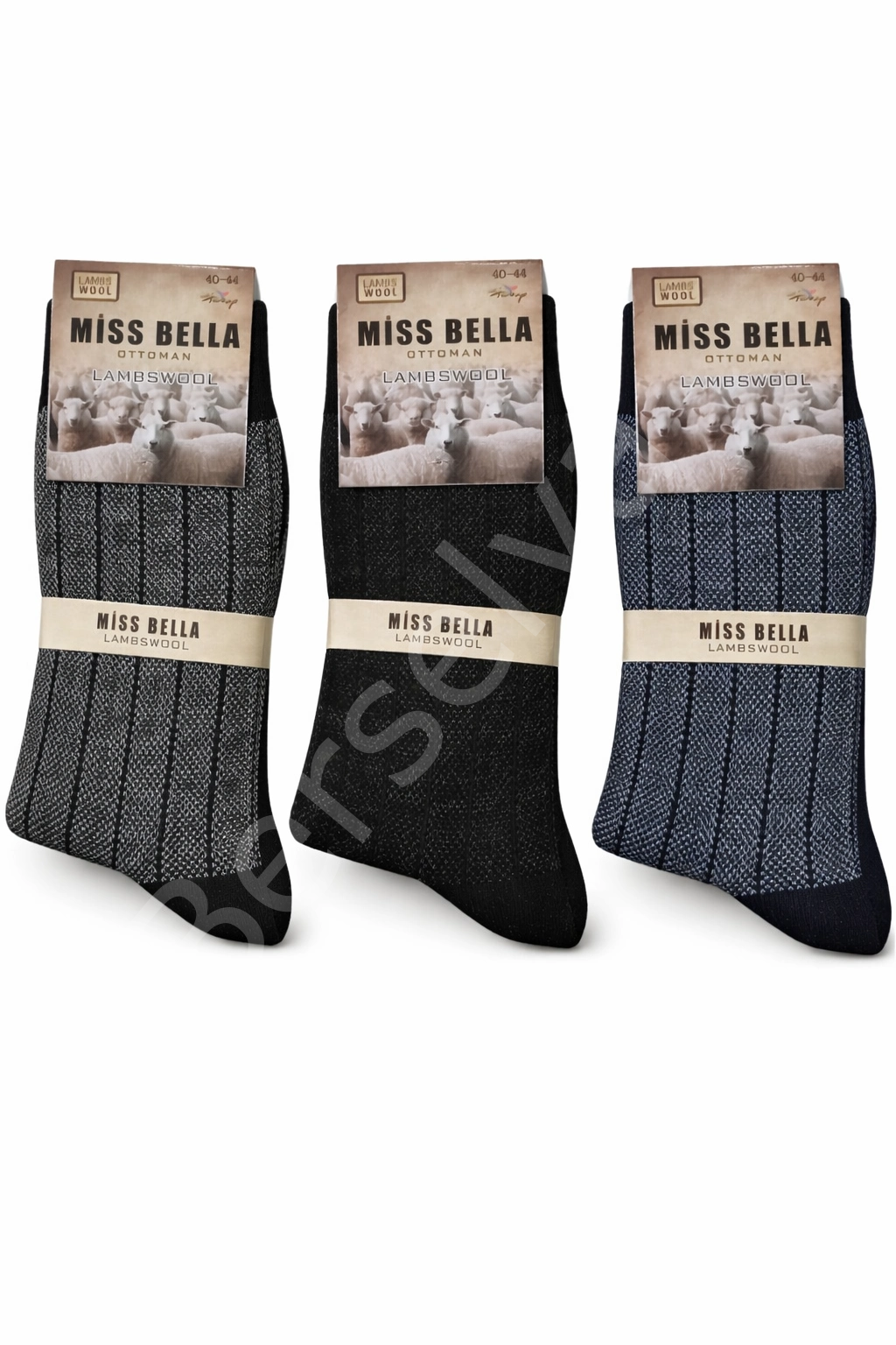 Missbella Yün Jakarlı Erkek Çorap 10 Adet