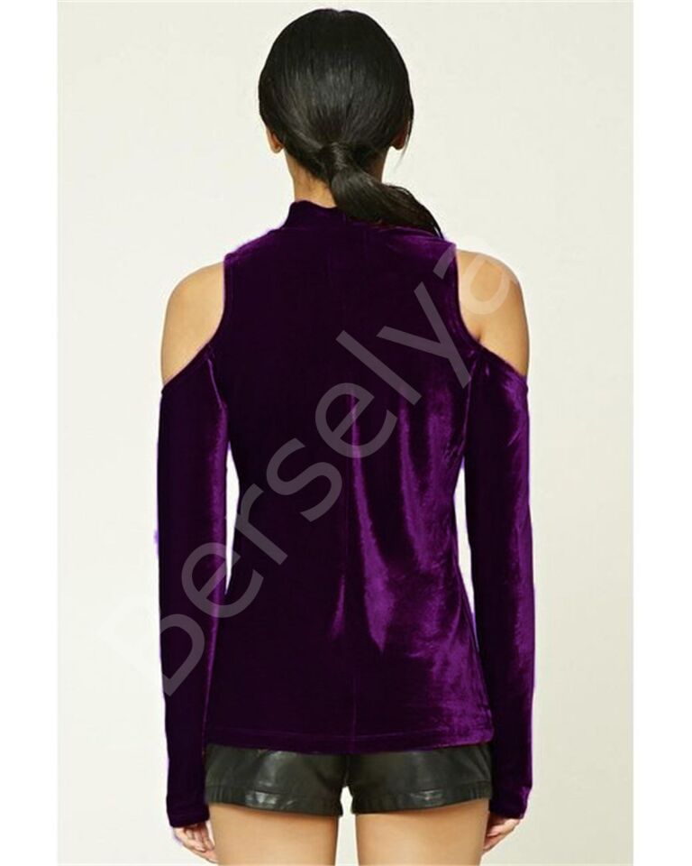 Terry Pau Tp101135 Kadife Omuzlar Açık Bluz