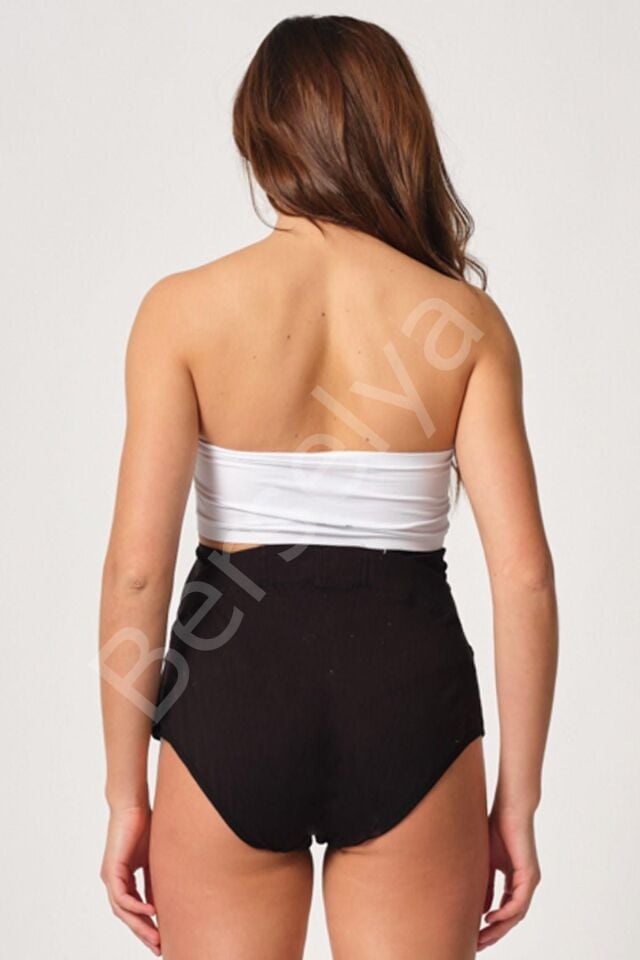 Siyah Mı Emay 2825 Cotton Hamile Karın Destekleyici Slip Korse