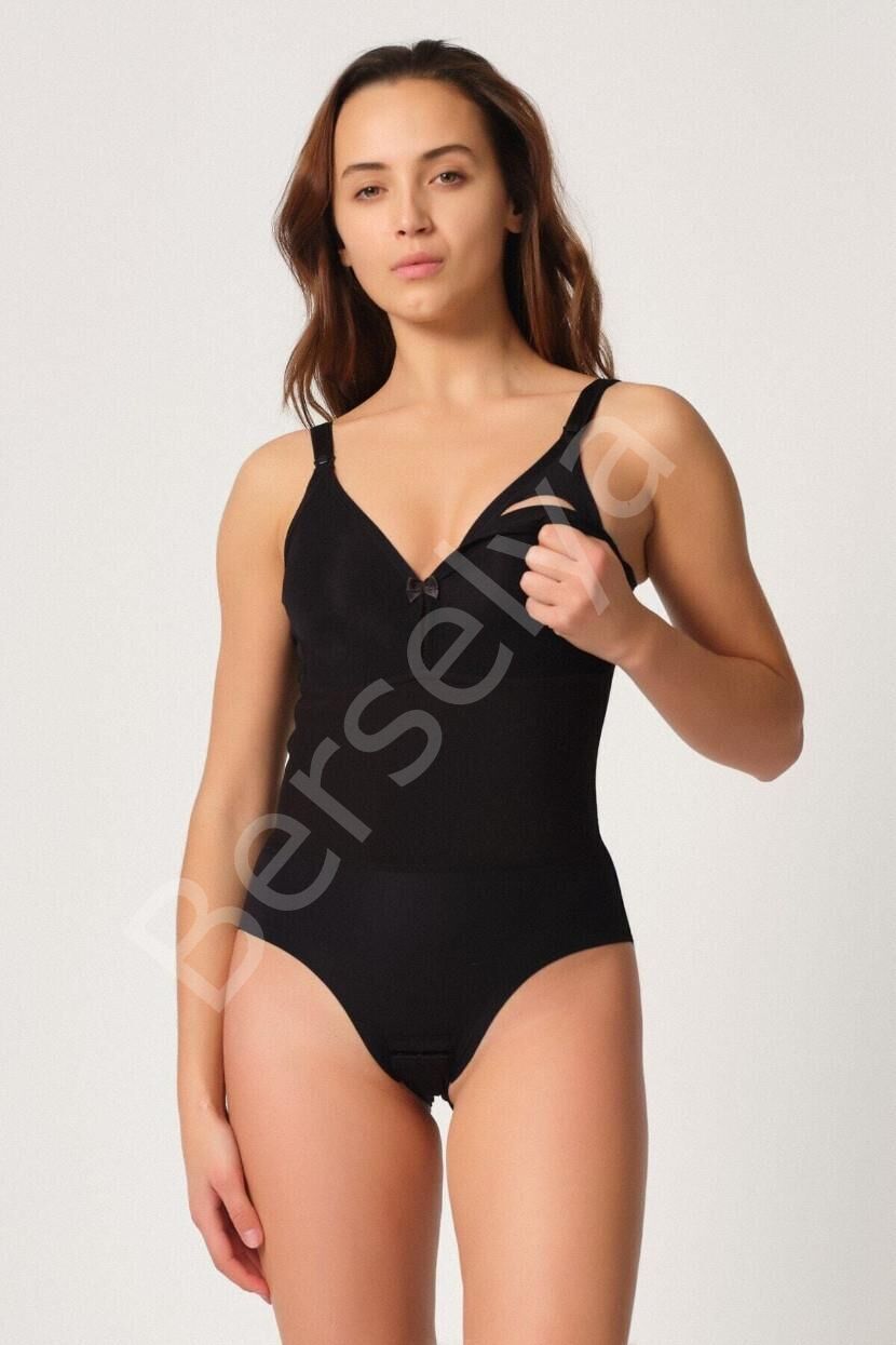 Siyah Mı Emay 2944 Sırt Destekli Badi Emzirme Korse