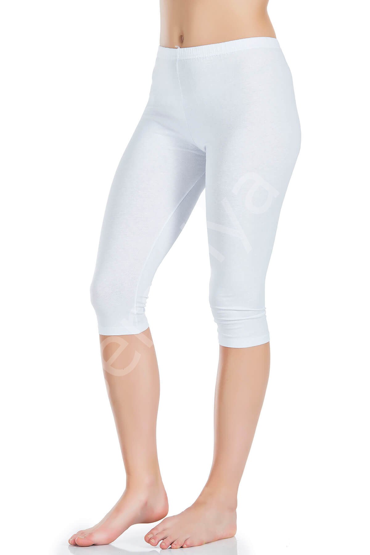 Battal Lastikli Kısa Kadın Tayt 411b