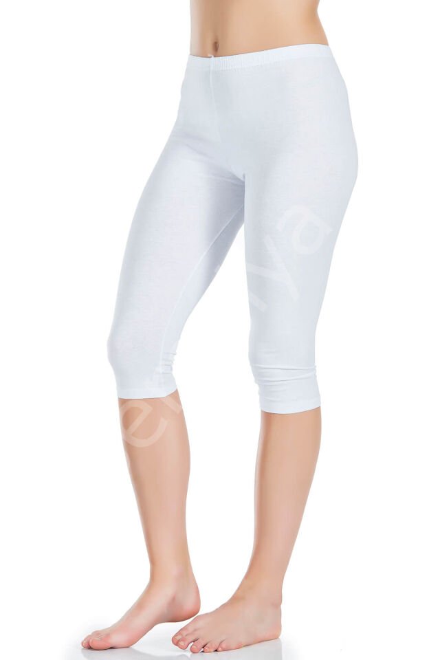 Battal Lastikli Kısa Kadın Tayt 411b