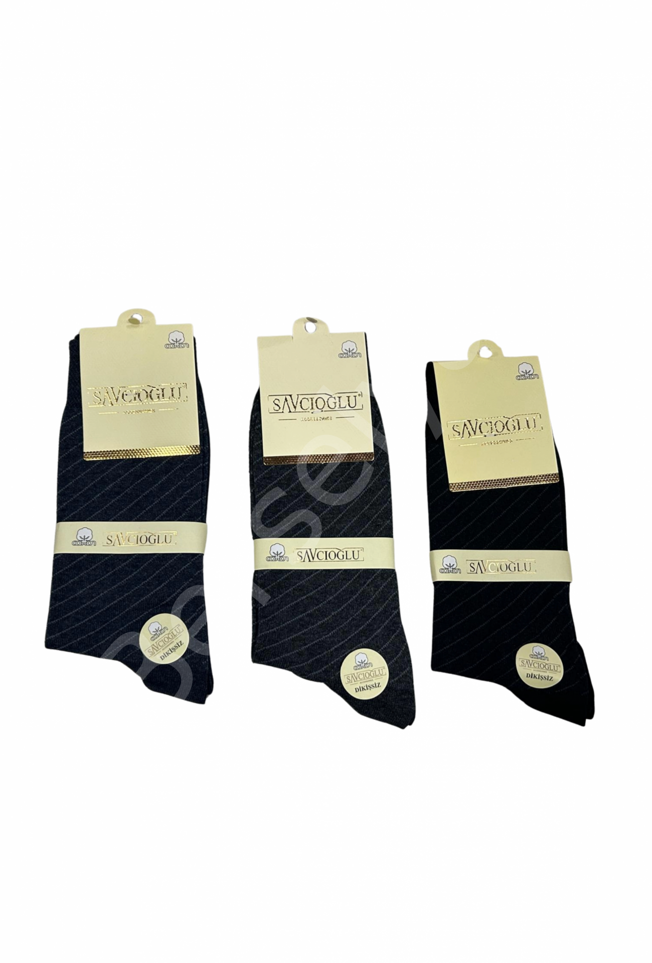 Savcıoğlu Desenli Pamuklu Erkek Çorap 3 Adet