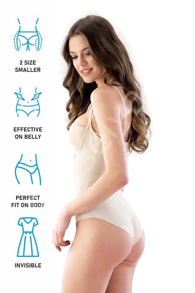 Ten Emay 2811 Göğsü Açık Slip Boy Lazer Korse