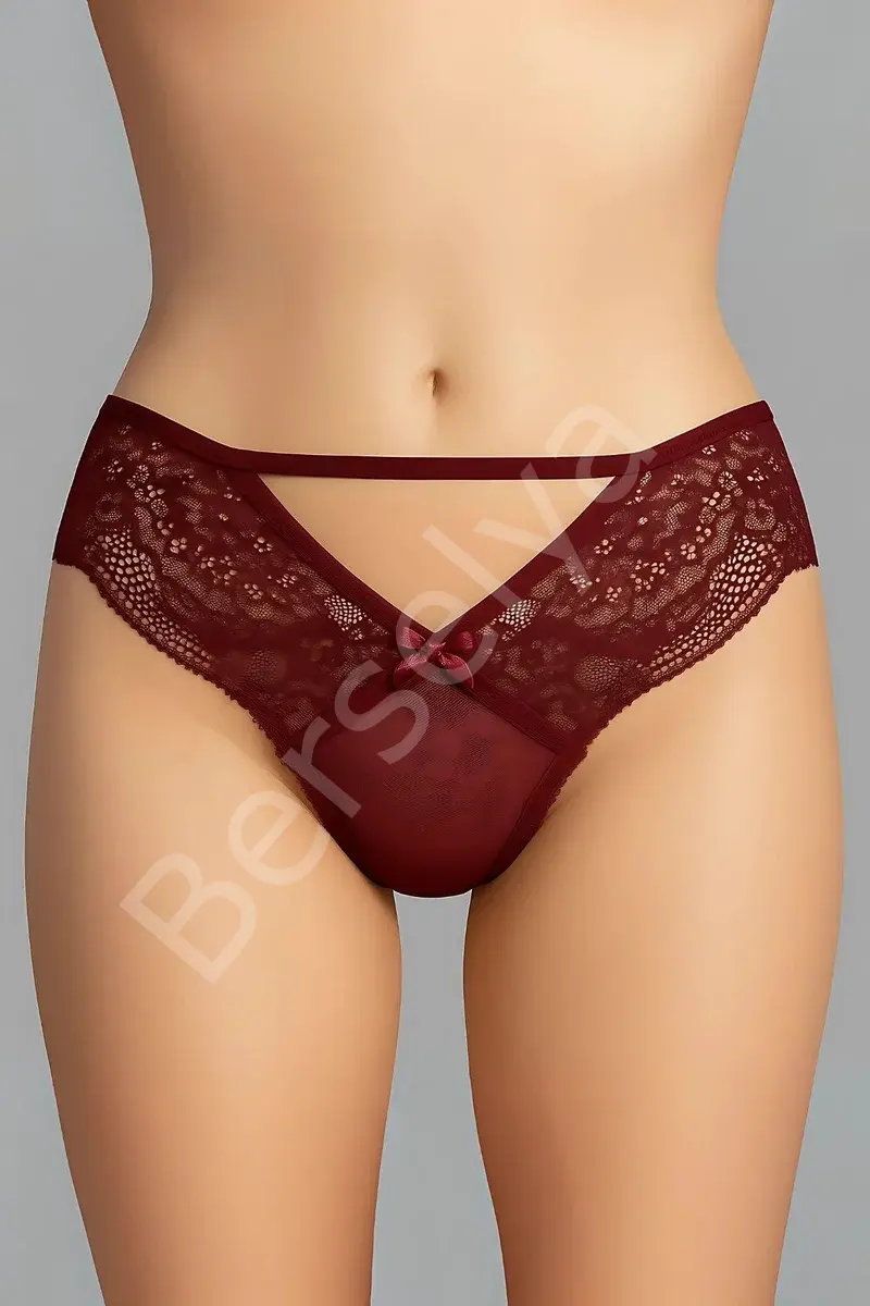 Bikini Ön Yan Bant Orta Açık Arka Tül Kadın 2735