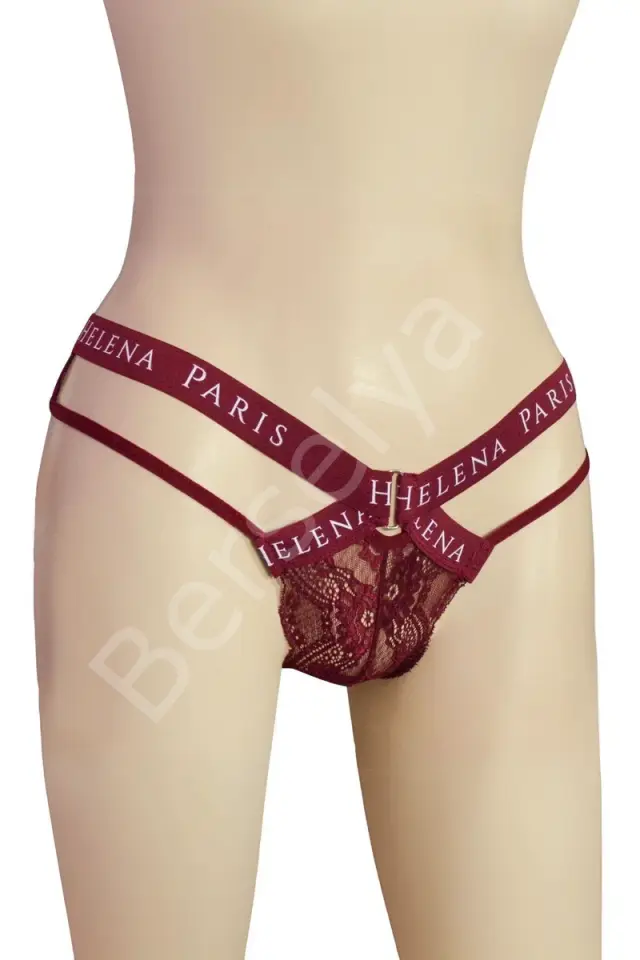 Brazılıan Bikini Ön Bant Arka Tül Bel Çapraz İpler 5 Li Paket Asorti H2741 Renk