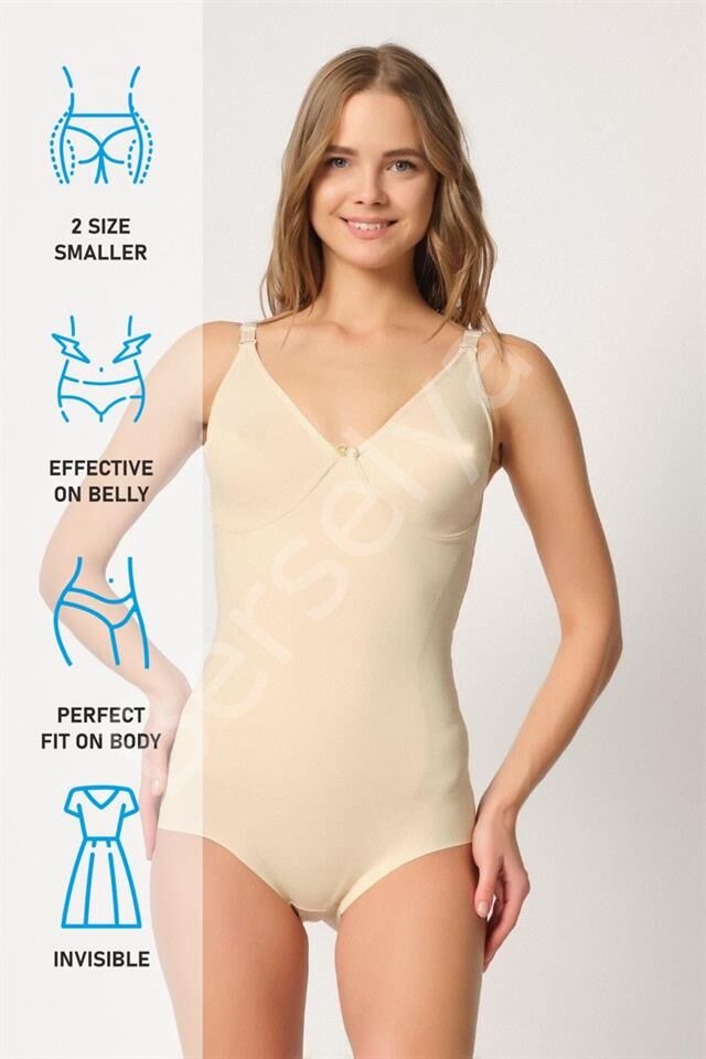 Ten Emay 2821 Balenli Double Boy Slip Lazer Korse
