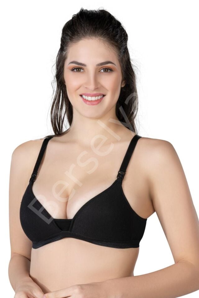 Siyah Mı Emay 1422 Modal Cotton Kaplı Emzirme Sütyen