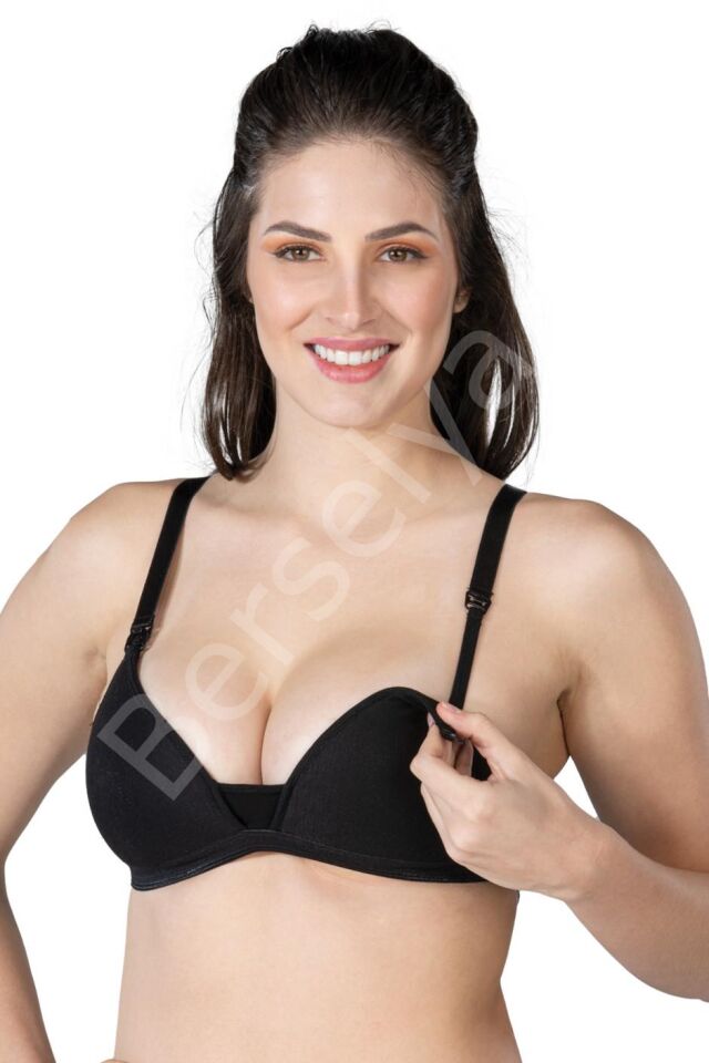 Siyah Mı Emay 1422 Modal Cotton Kaplı Emzirme Sütyen