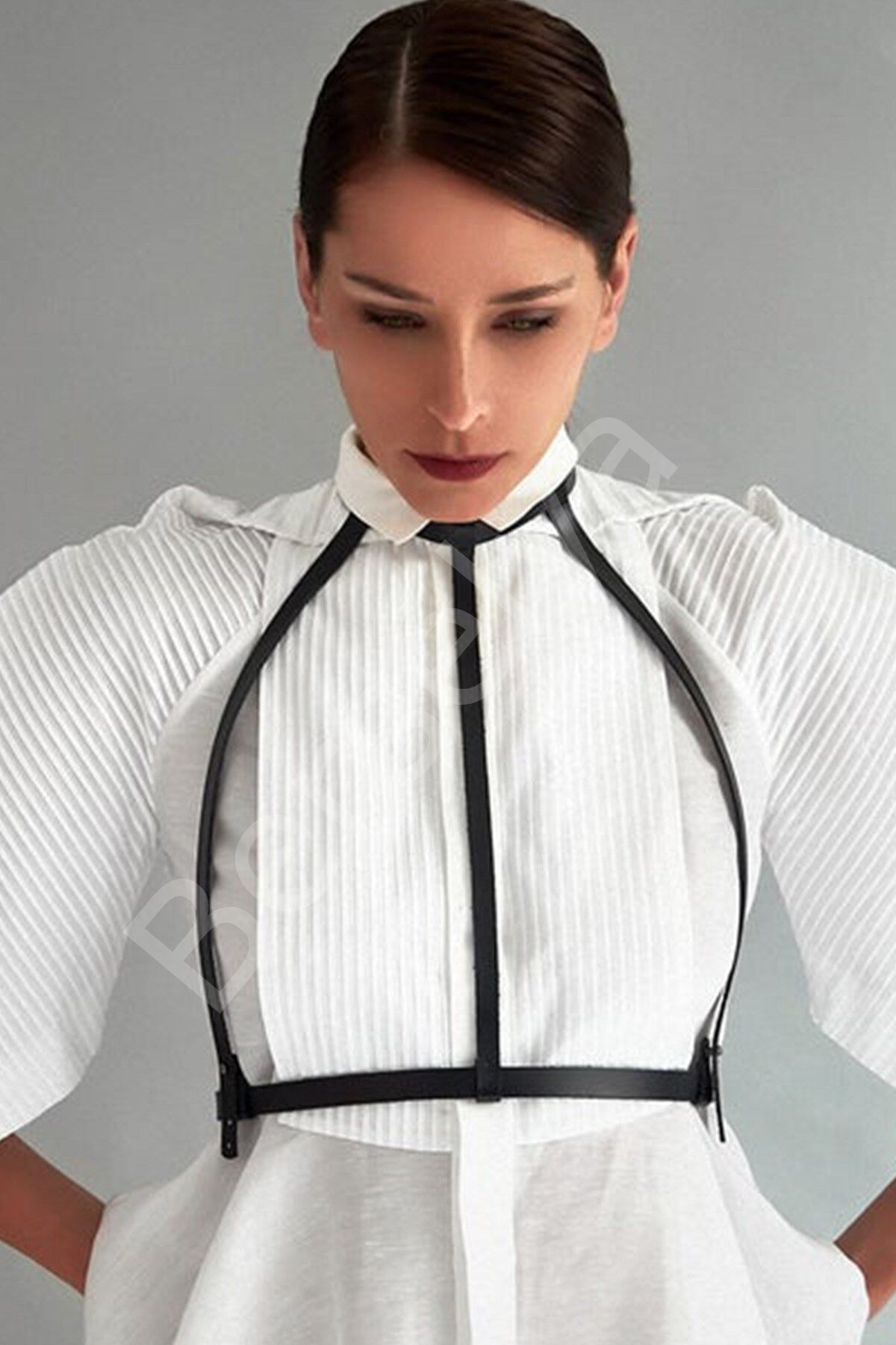 Günlük Sade Deri Harness 1112