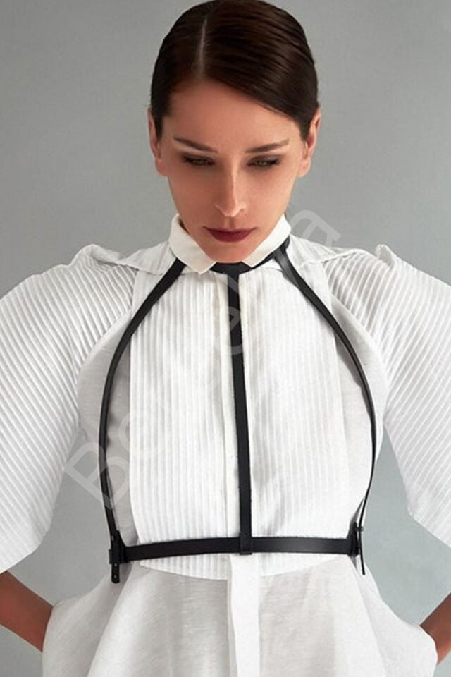 Günlük Sade Deri Harness 1112