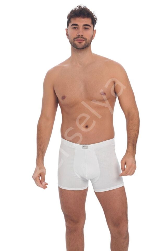 Erkek Pamuklu Geniş Bel Lastikli Klasik Bokser