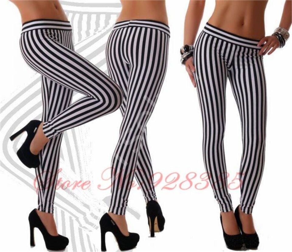 Terry Pau Tp101430 Çizgili Tayt