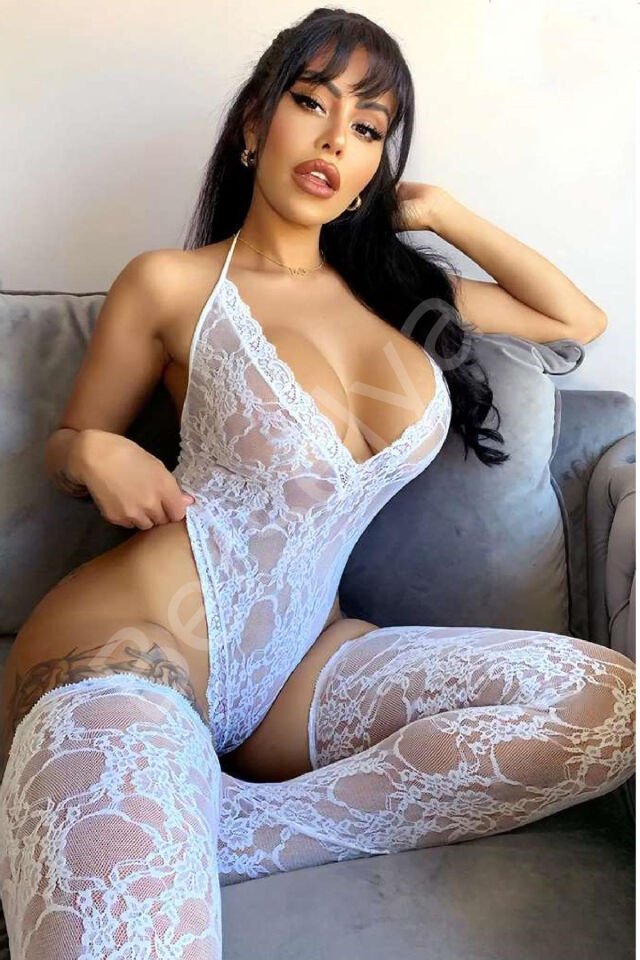 Kadın Babydoll Fantezi Dantelli Harness Erotik Kıyafet 2056 Beyaz