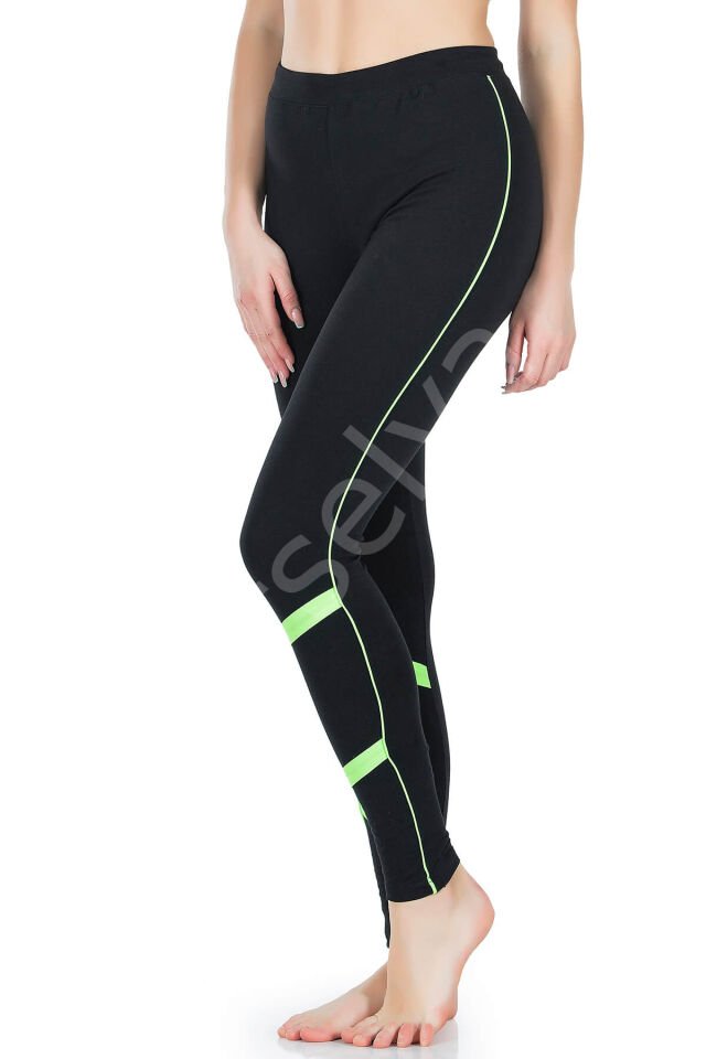 Şeritli Kadın Tayt 0604