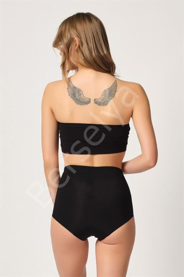 Siyah Emay 2819 Slip Double Karın Toparlayıcı Lazer Korse