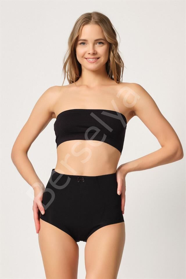 Siyah Emay 2819 Slip Double Karın Toparlayıcı Lazer Korse