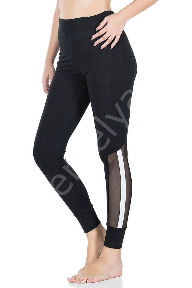 Transparan Detaylı Kadın Tayt 0605