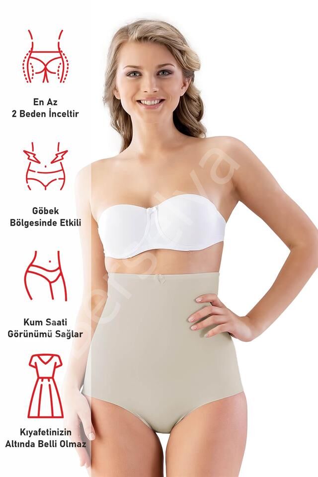 Ten Emay 2813 Yüksek Bel Slip Lazer Korse