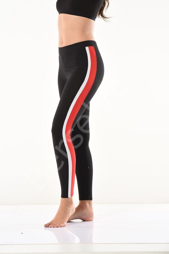 Şeritli Kadın Tayt 0594