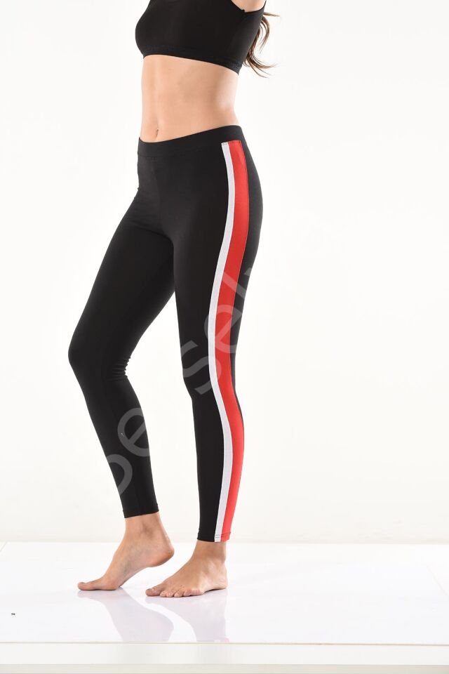 Şeritli Kadın Tayt 0594