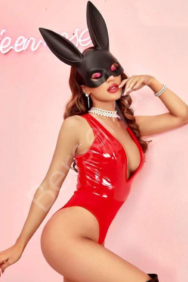 Kadın Babydoll Fantezi Harness Erotik Kıyafet 2049 Kırmızı