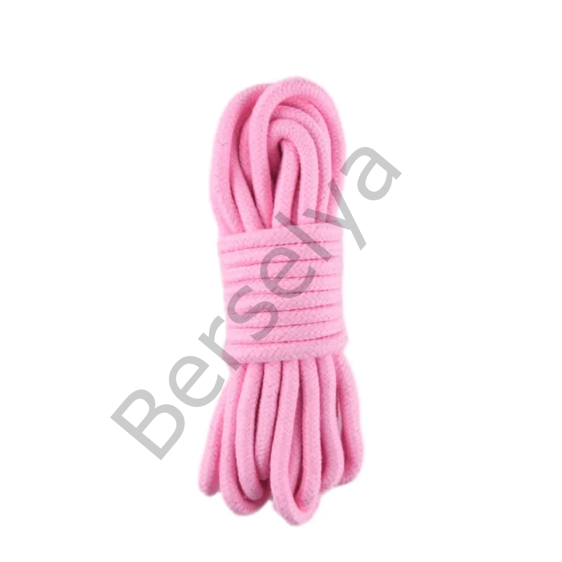 Deri Pembe Harnes Fantazi 7'li Kelepçe Kırbaç Fetiş Seti