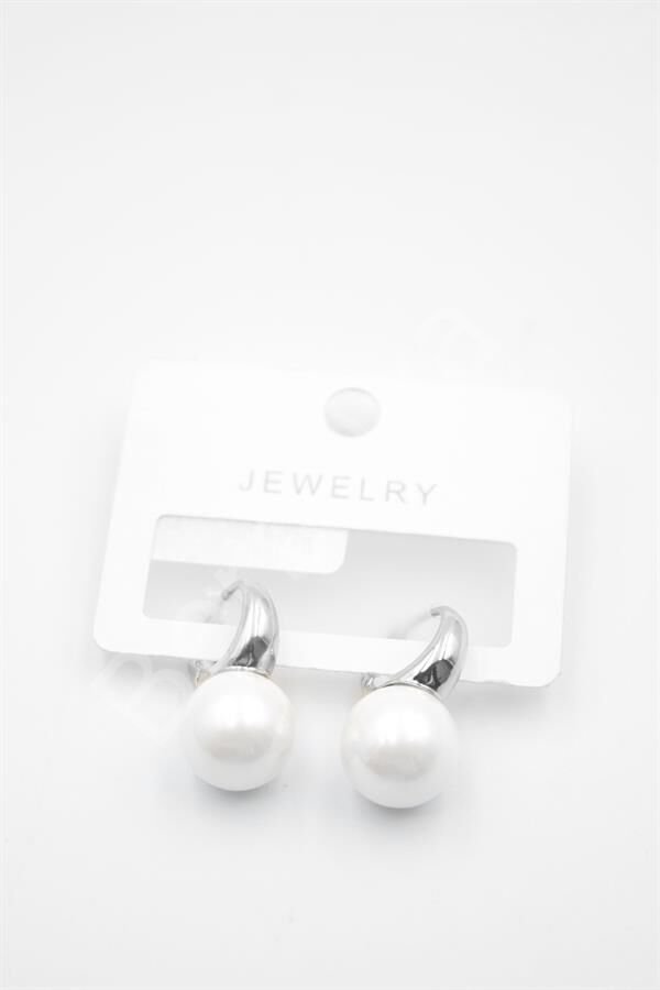 İncili Küpe - Gümüş