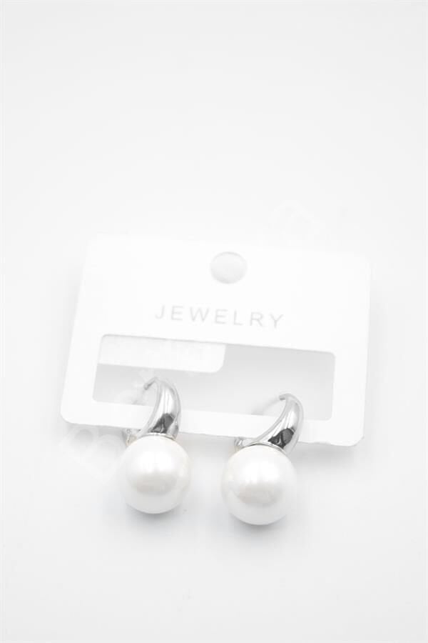 İncili Küpe - Gümüş