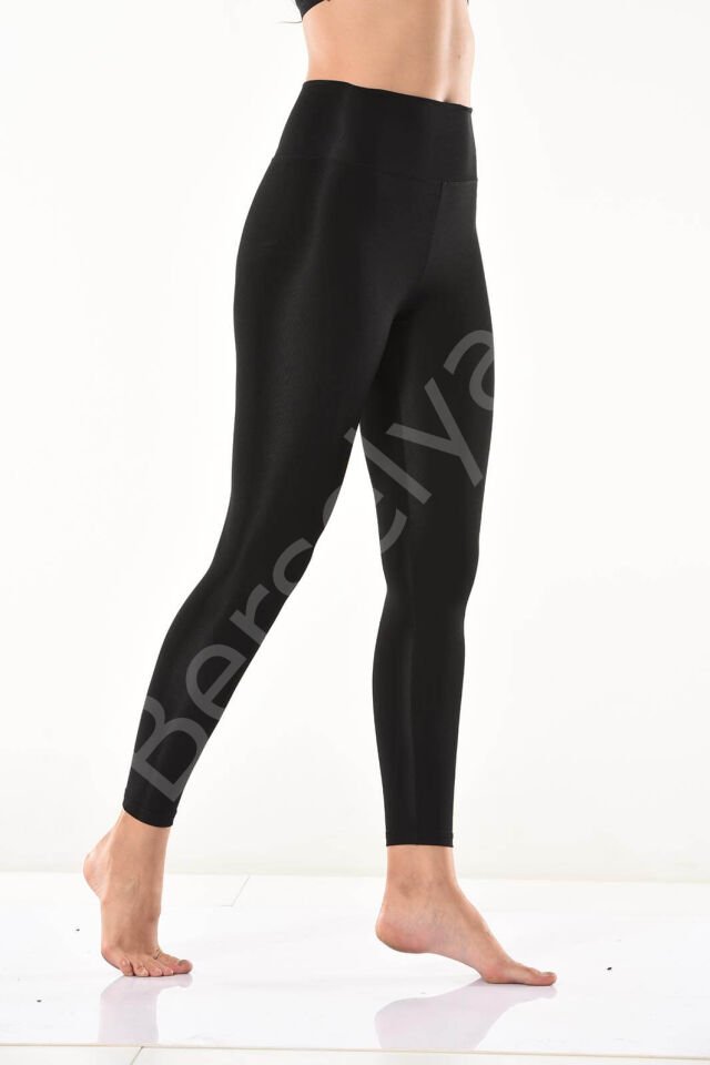 Yüksek Bel Parlak Disco Tayt 0595