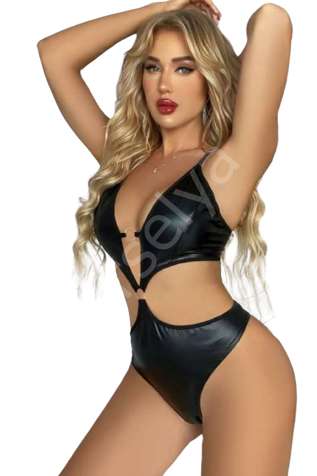 Kadın Babydoll Fantezi Harness Erotik Kıyafet 2058 Siyah