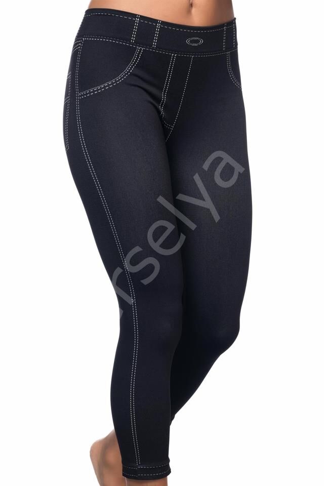 Siyah Emay 3801 Soft Kot Tayt