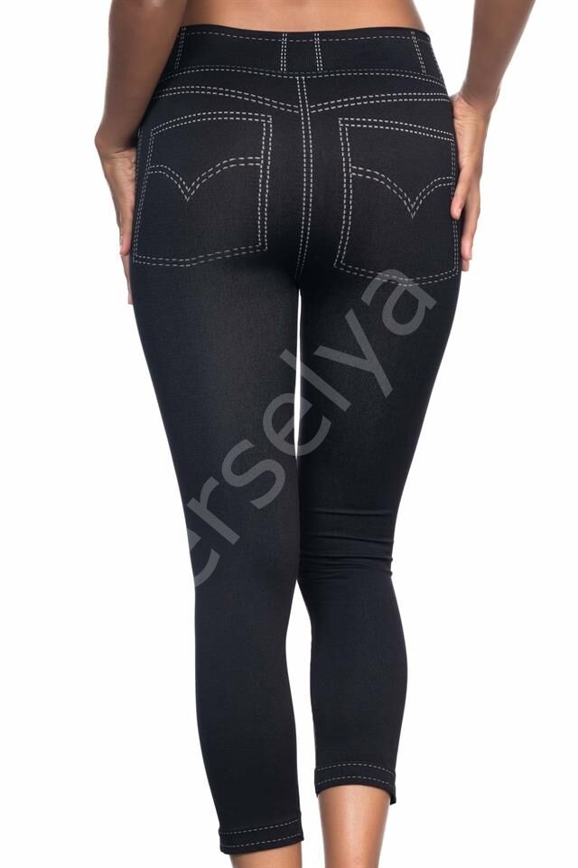 Siyah Emay 3801 Soft Kot Tayt