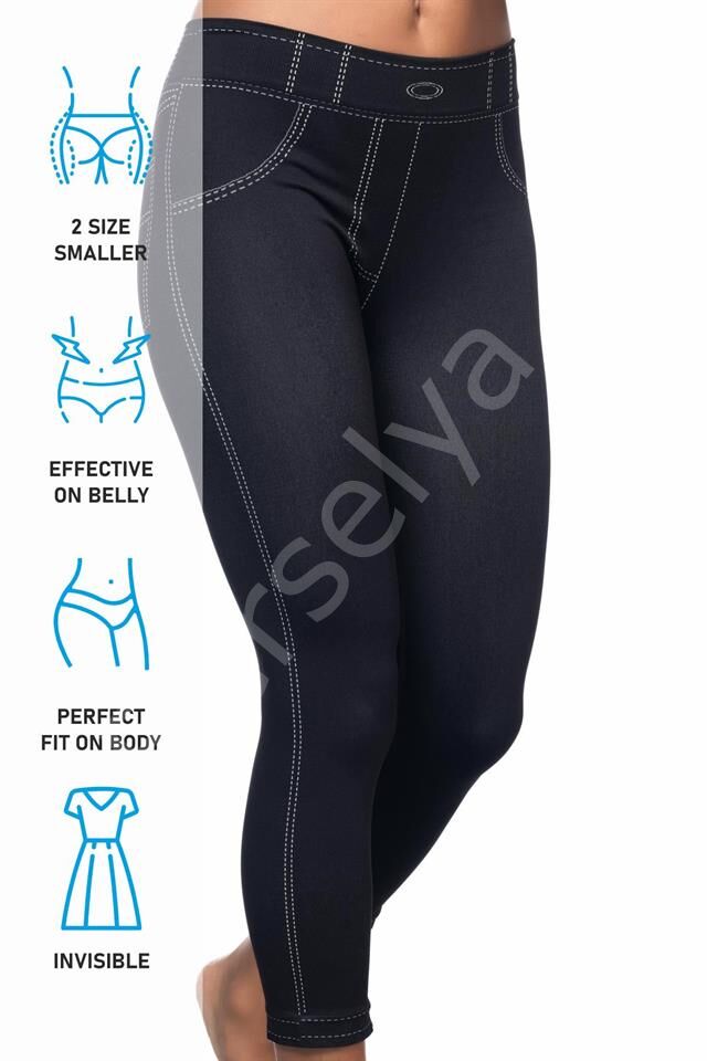 Siyah Emay 3801 Soft Kot Tayt